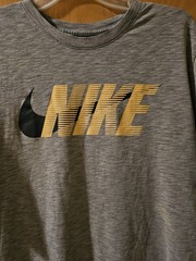 Nike Mens Dri-FIT Swoosh Training T-Shirt Grey Heather Size Large CZ9724-063