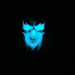 El Flashing Sound Activated LED T-Shirt Skull Black Short Sleeve Size XL