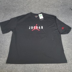 Jordan Shirt Mens XL Black Gym Red Jumpman Brooklyn Nike Air Oversized Fit Tee