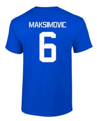 Serbian Soccer #6 Nemanja Maksimovic World Football Adult and Youth T-Shirt