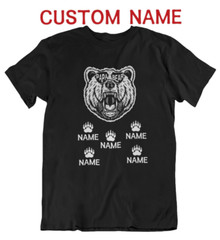 Personalized Papa Bear Shirt with Kids Name Family Cubs Childrens Grandchildrens