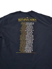Kevin Gates Islah Tour 2016 Double-Sided Graphic Rap T-Shirt Size XL Faded Black
