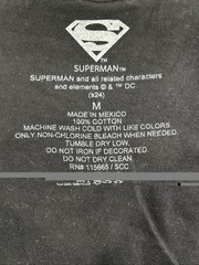DC Comics Superman Lightning Graphic Men’s T-Shirt Size Medium Black