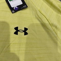 Under Armour Tech 2.0 Tiger T-Shirt UA Lime Yellow Loose Fit Size L