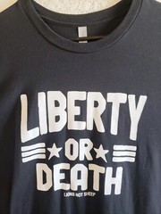 Next Level Men’s XL Crew Neck T-Shirt SS “Liberty or Death” “Lions Not Sheep”