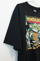 Star Wars The Mandalorian Baby Yoda Men’s T-shirt Black Multisize NWT