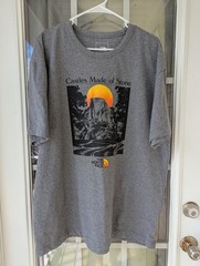 The North Face Re-Grind Tee Castles Made of Stone Grey Recycled T-Shirt XL