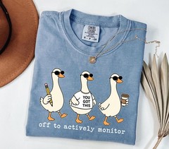 Comfort Colors Test Day Goose Shirt, You Got This Teacher Tee, Off To Actively
