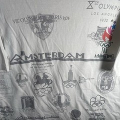 Vintage Hanes 1996 Atlanta Olympics Shirt Adult XL White Black Cities Men