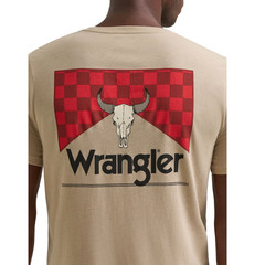Wrangler Men’s Trench Coat Heather Logo Graphic T-Shirt 112375727