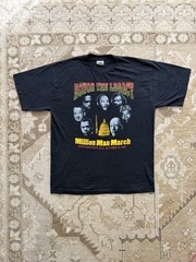 Vintage 1995 Million Man March T-Shirt Honor The Legacy MLK Malcolm X DC 90s