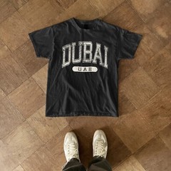Dubai UAE Classic Varsity Style T-Shirt Tourist Destination Tee