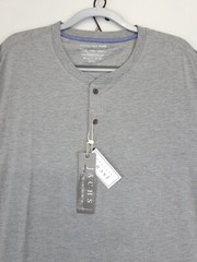Jachs NY Henley Long Sleeve Shirt Men 3XL Stretch Gray Classic Causal Outdoors