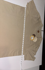 Common People Waffle Knit Tee Shirt Ribbed Stone/Tan Size Large NWT $75
