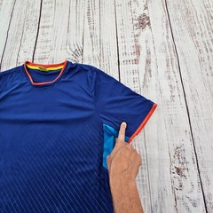 Diadora Blue Short Sleeve Soccer Style Performance T-Shirt Men’s L