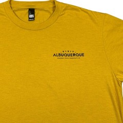 Visit Albuquerque Graphic T-Shirt Size L Yellow Tri-Blend Tourist Promo Tee