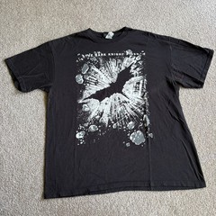 Vintage Batman The Dark Knight Rises Shirt Mens XL Black Logo Movie Promo Y2K