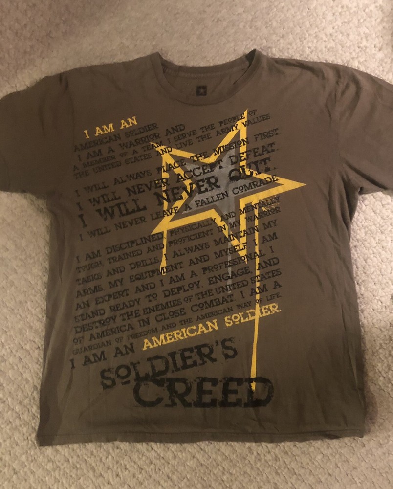Vintage U.S Army Veteran T-Shirt XL Small Hole As Seen In Last Picture