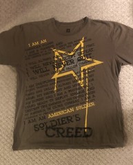 Vintage U.S Army Veteran T-Shirt XL Small Hole As Seen In Last Picture