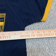 VTG 80s Champion Tag Frankenmuth Volkslauffe Navy Yellow Raglan T-Shirt Adult L