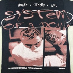 System Of A Down Honey Temper Soil Band T Shirt Black Graphic Men’s L