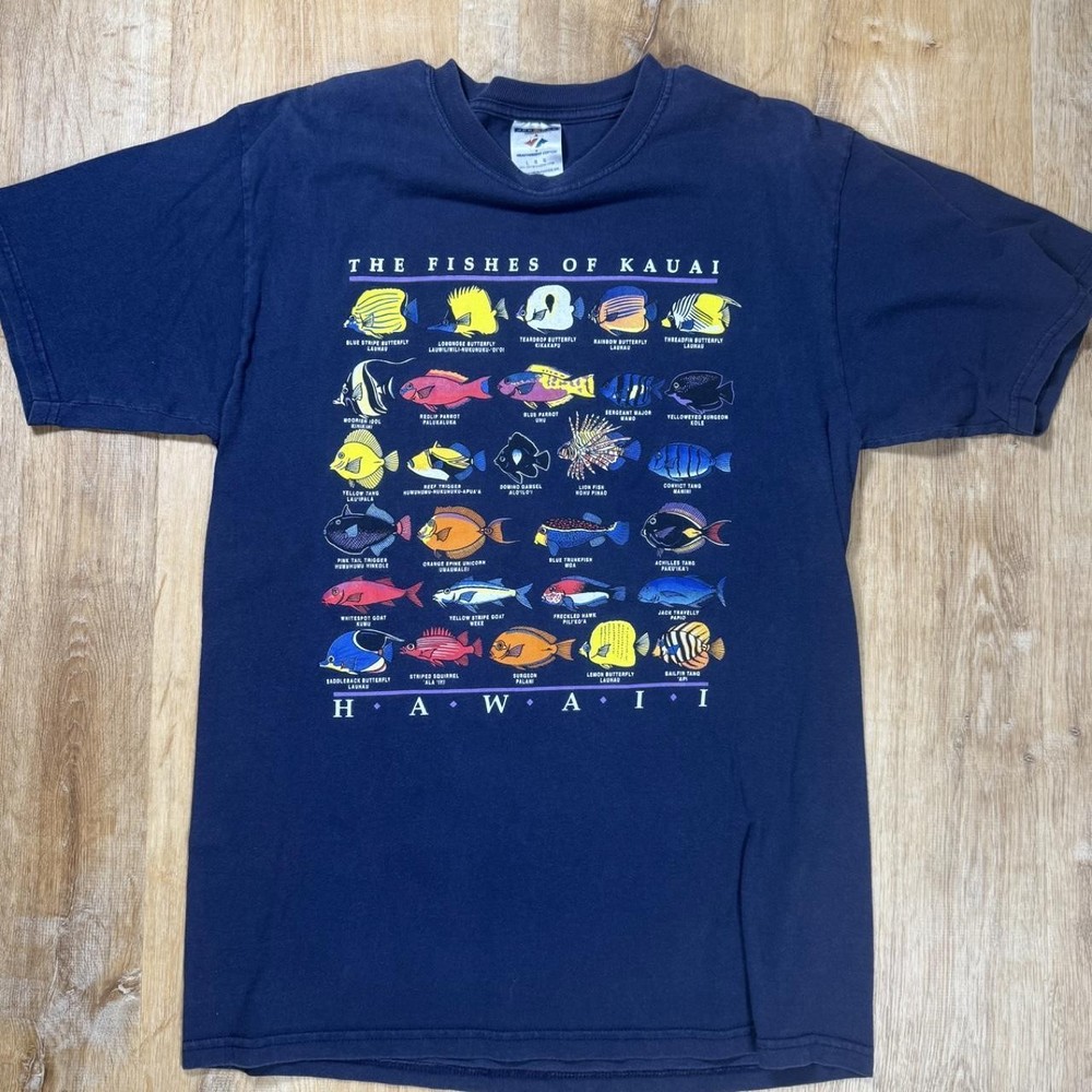 90s Fishes of Kauai Tee – Hawaii (L)