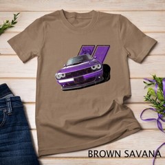 Plum Crazy Modern Muscle car american V8 engine car design Unisex T-shirt