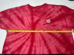 Target Store Employee Red Tye Dye Uniform T-Shirt Large Official Retail Old Rare