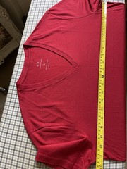 Armani Exchange T-shirt Mens L Made In Peru Cotton Red NWT $30