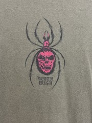 VTG Deathwish Skateboards Shirt Olive Green Aracnaphobia Y2K Skater T-Shirt Sz L