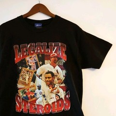Friday Beers Legalize Steroids Baseball Rap Tee Mens Medium Shirt Black Sosa