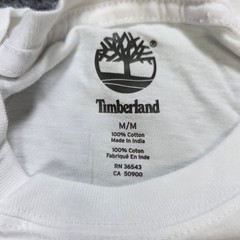 Timberland 100% Cotton T-Shirt Men’s Size Medium White Home in the Outdoors New