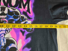 Mens Marvel Black Purple Pink Neon Venom Graphic Print T-Shirt Size L
