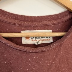 Mollusk Hemp Pocket Tee Sustainable Hemp Cotton Size Medium Clay Red USA