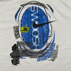 Vintage 90s NIKE Sports Swoosh Logo Shirt Large 23×28 White