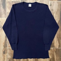 VTG High Sierra Thermal Men’s L Navy Cotton Long-Sleeve Waffle-Knit Base Layer