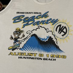 VTG NA August 8,1998 ORANGE COUNTY Annual BEACH PARTY Huntington Beach MensTANK