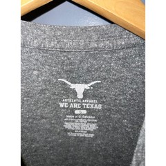 Authentic Apparel We Are Texas Longhorns Graphic T-Shirt Grey Cyan Small