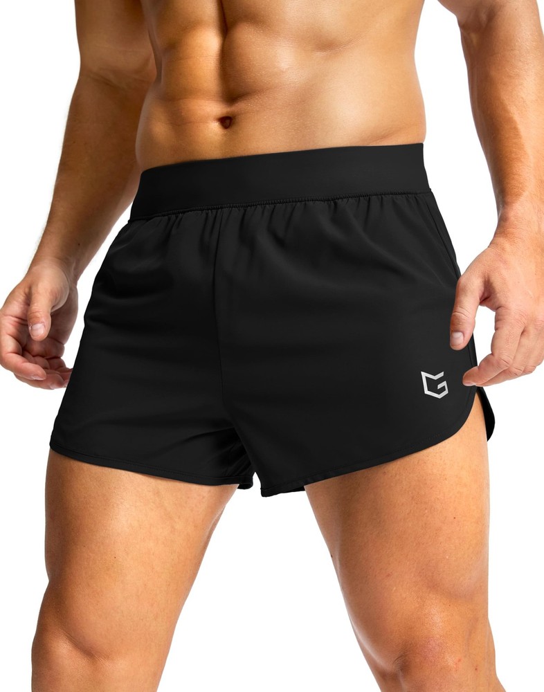 Running Shorts for Men 3 Inch Lighweight Quick Dry Workout Gym Athletic Joggi…