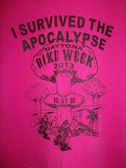 Daytona Bike week 2013 pink XL t shirt Hog Heaven Saloon the Apocalypse