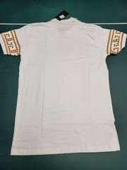 Men’s Bucheli Slim Fit White Cotton/Lycra Stretch Fashion Tee Free Ship