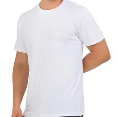 Premium T-Shirts for Men Rayon Made from Bamboo Crewneck Undershirt Tees Moistur