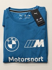 BMW M Motorsport Shirt Official Puma ESS MMS Logo Men’s Large New With Tags