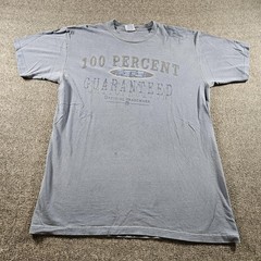Vintage Pepsi Shirt Mens L/XL Gray 100 Percent Guaranteed Graphic T-Shirt 90s
