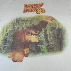 Vintage 90s Nintendo Donkey Kong 64 T-Shirt Mens XL Video Game Promo Graphic Tee