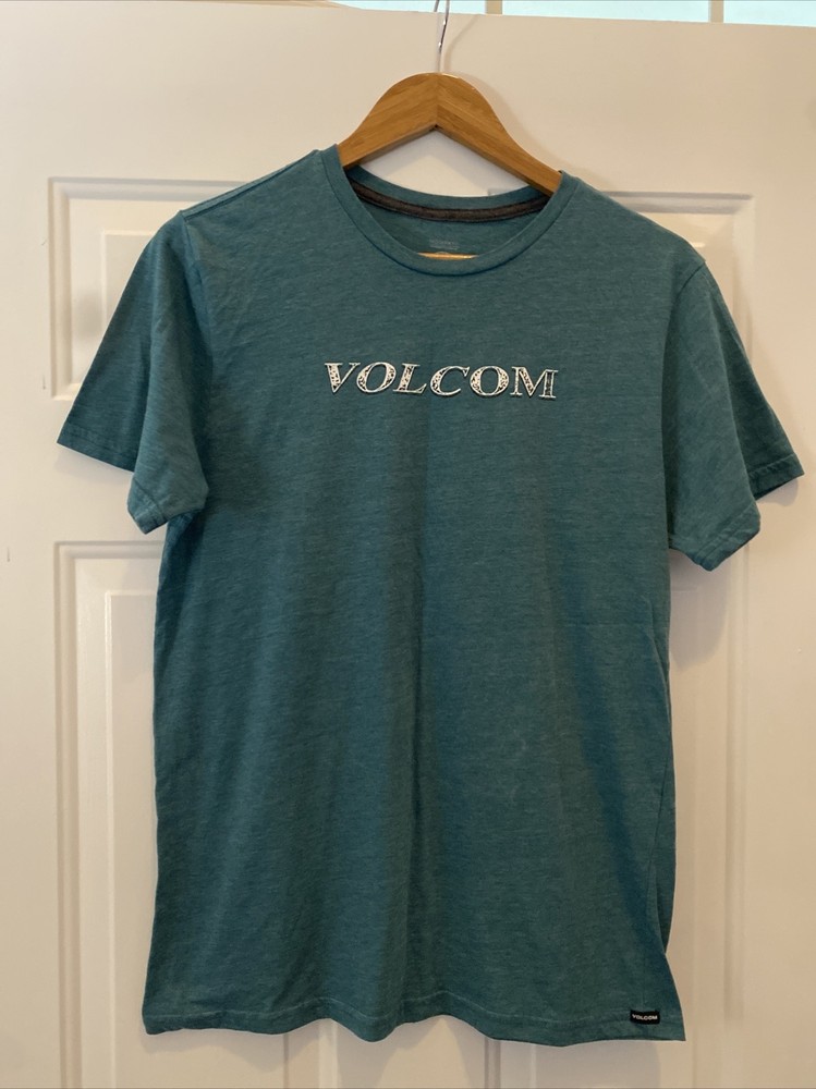 Volcom Men’s Heather Green Modern Fit Logo Short Sleeve T-Shirt – Size M