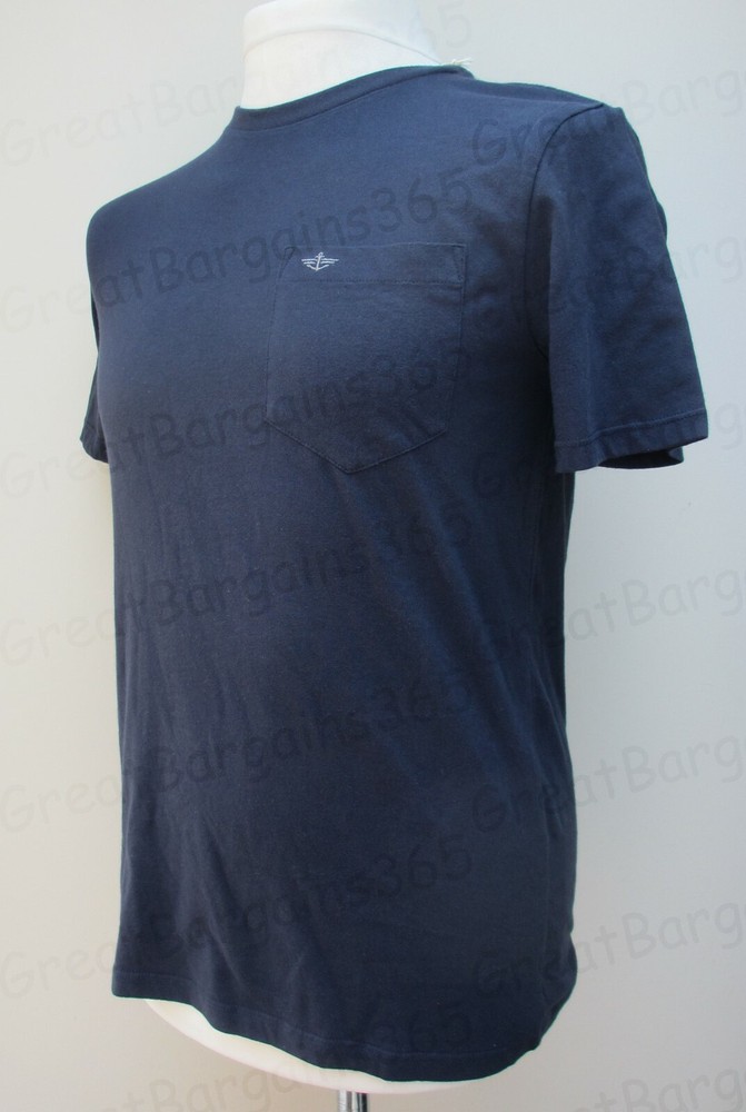 Genuine Levi DOCKERS Men’s Pocket T-Shirt 100% Cotton Blue White Grey S M L New
