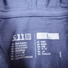 NEW 5.11 Tactical Shirt Mens L Blue Hooded Long Sleeve Hoodie Graphic Logo Tee