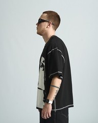 Oversized T-shirt OGONPUSHKA Chix black