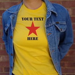 Custom Printed Punk Star T-Shirt – Rocker, Protest Top, Various Colours